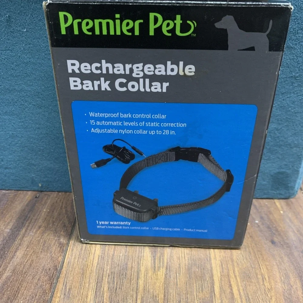 Premier Pet Dog Bark Collar, Discourage Barking & Whining, 15 Levels SEALED NEW